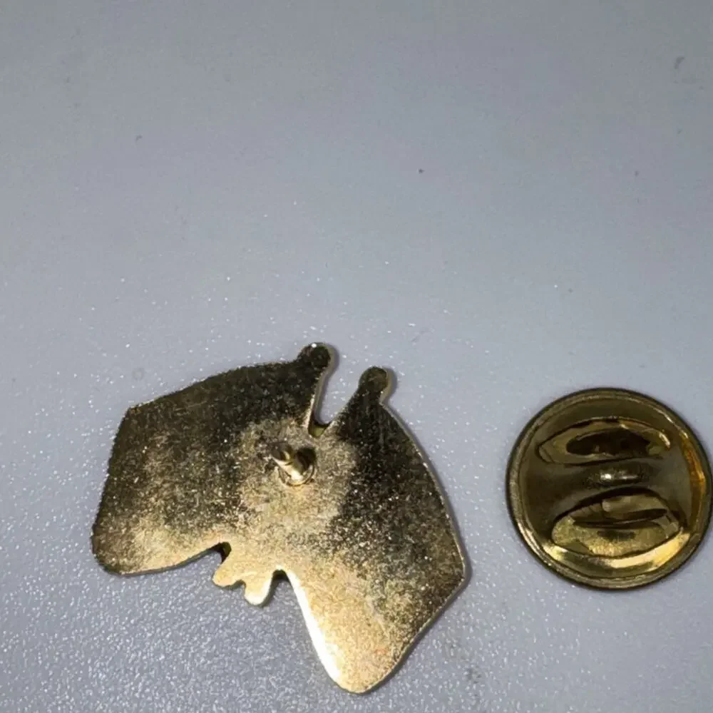 Vtg Pratt & Whitney Patriotic USA/ Navy Flag Enamel Pin - Dependable Engines
